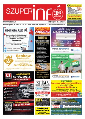 Kiskunfélegyházi Szuperinfó 2026. április 24.