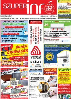 Kiskunfélegyházi Szuperinfó 2025. október 24.