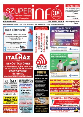 Kiskunfélegyházi Szuperinfó 2026. május 1.