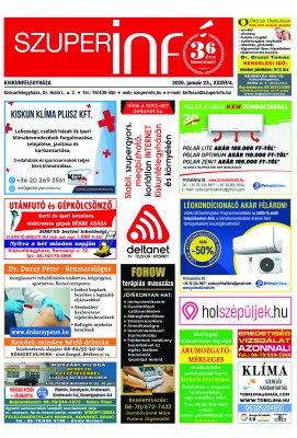 Kiskunfélegyházi Szuperinfó 2026. január 23.
