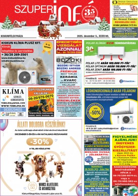 Kiskunfélegyházi Szuperinfó 2025. december 5.