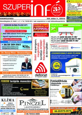 Kiskunfélegyházi Szuperinfó 2025. október 31.