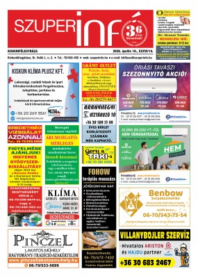 Kiskunfélegyházi Szuperinfó 2026. április 10.