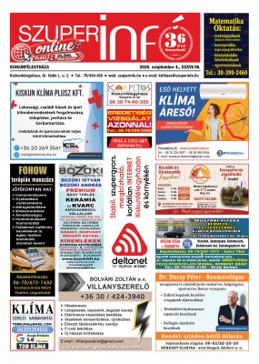 Kiskunfélegyházi Szuperinfó 2026. szeptember 4.