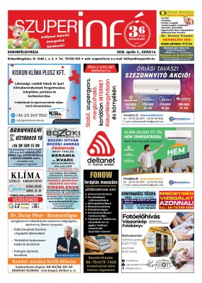 Kiskunfélegyházi Szuperinfó 2026. április 3.