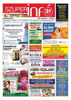 Kiskunfélegyházi Szuperinfó 2026. szeptember 11.